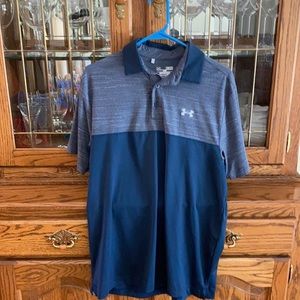 Underarmour heatgear dark blue collared shirt